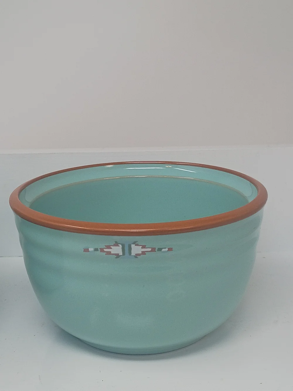 Noritake Boulder Ridge 8674 Aqua Stoneware Creamer & Open Sugar Bowl Set